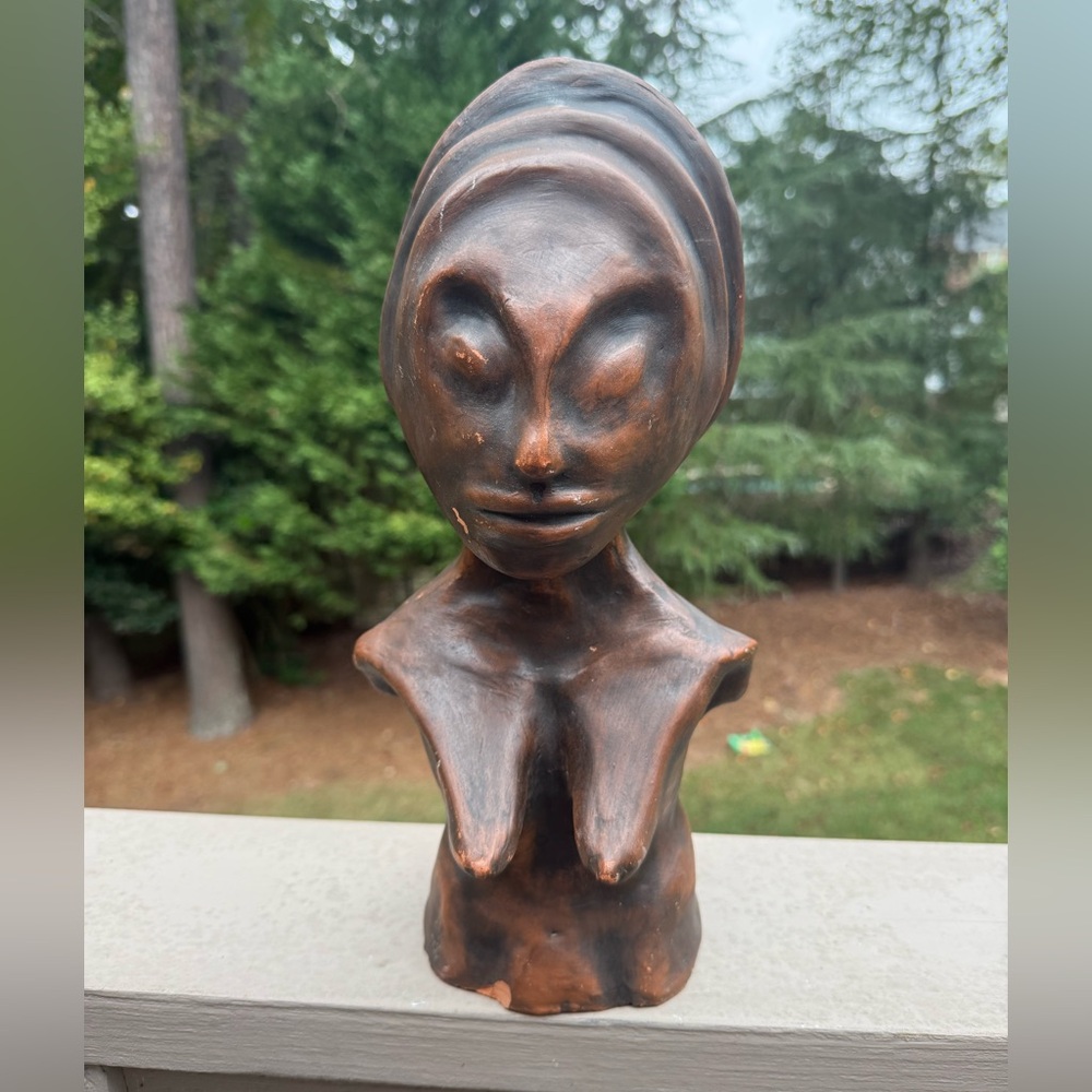 Terra cotta African  fertility  figure. Handmade